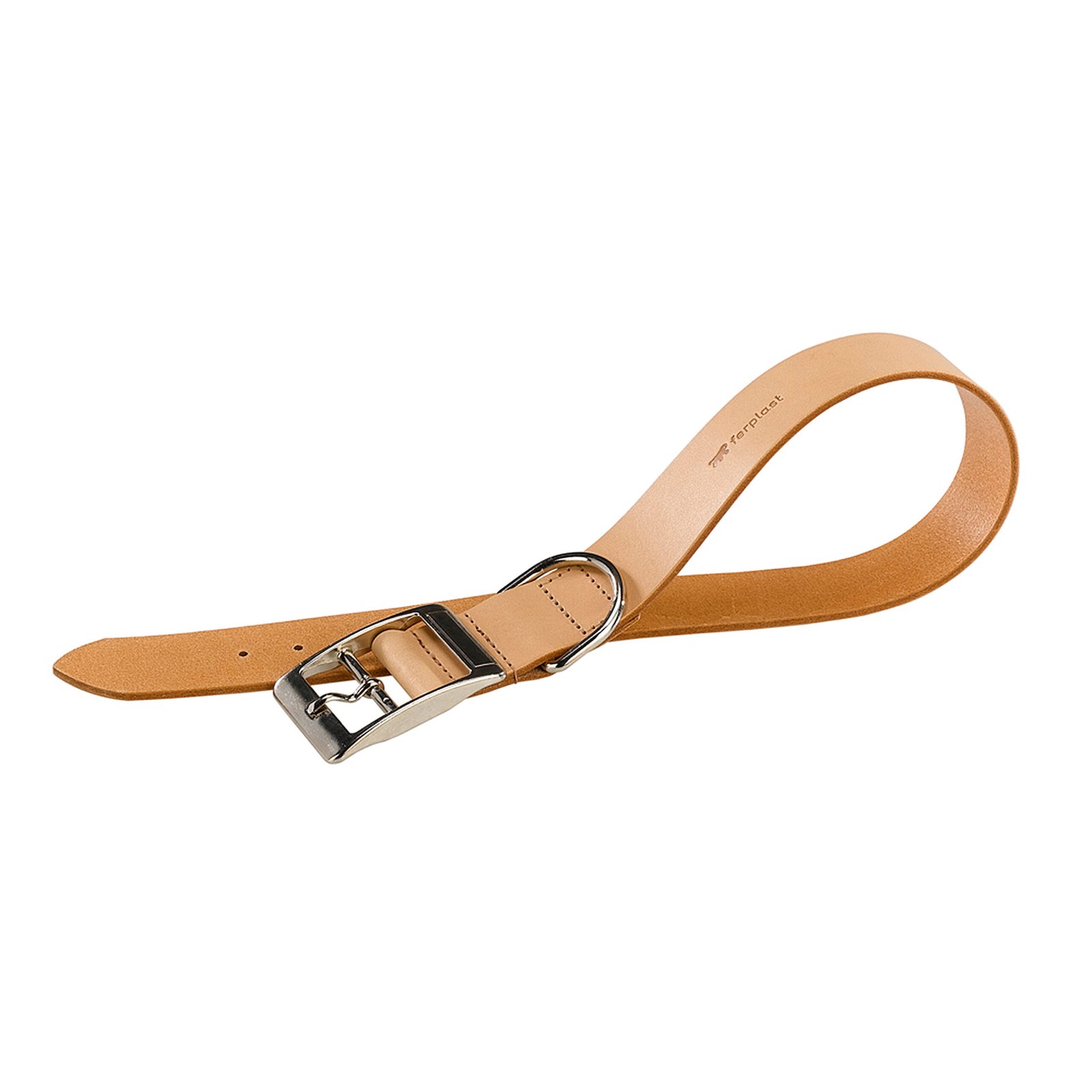 1-0180002163 Шкіряний нашийник для собак NATURAL бежевого кольору A: 61-69 cm B: 40 mm - Зображення 1