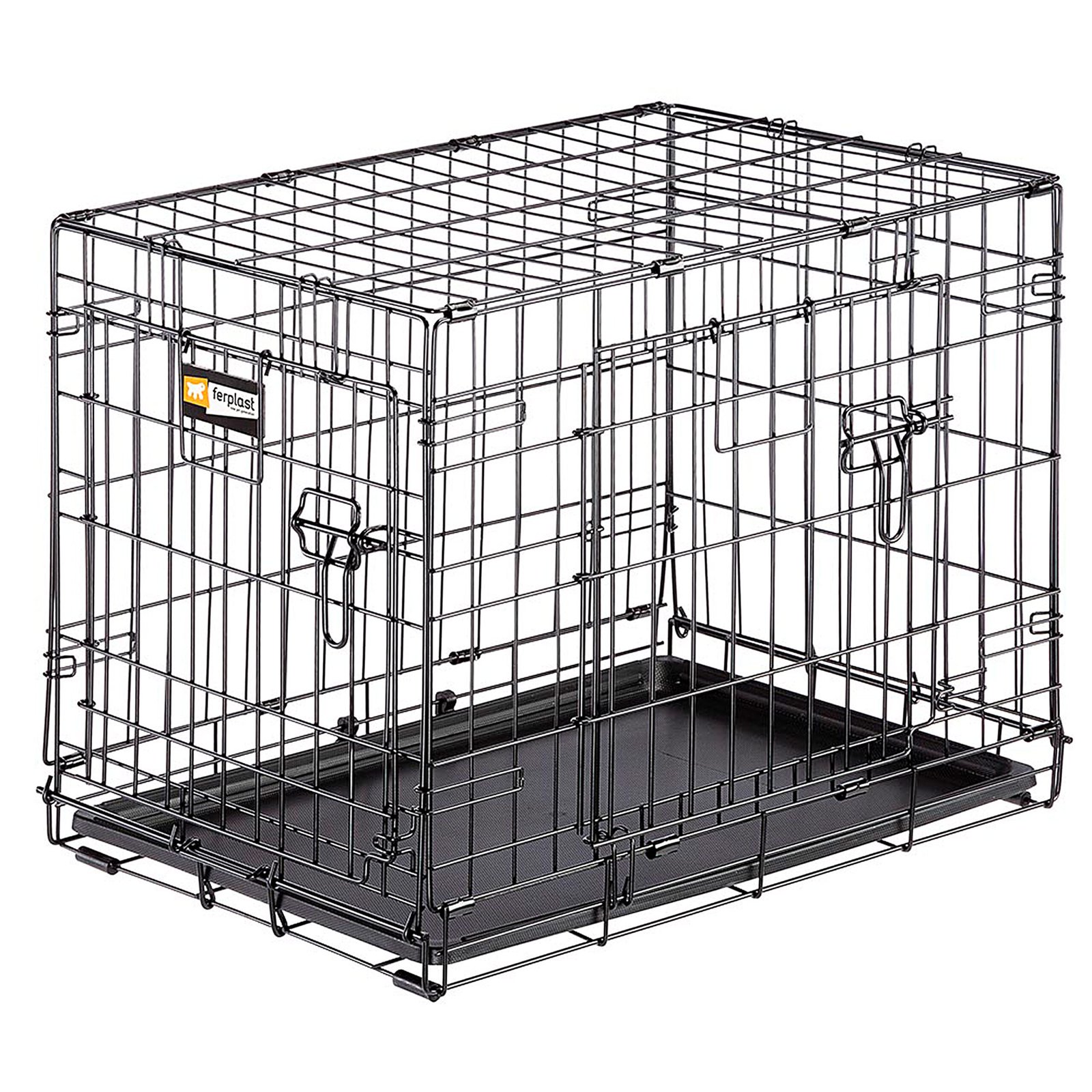 1-0180014976 Клітка металева розклада для мілких собак до 6 кг Ferplast DOG-INN 60 64.1 x 44.7 x h 49.2 cm - Зображення 1