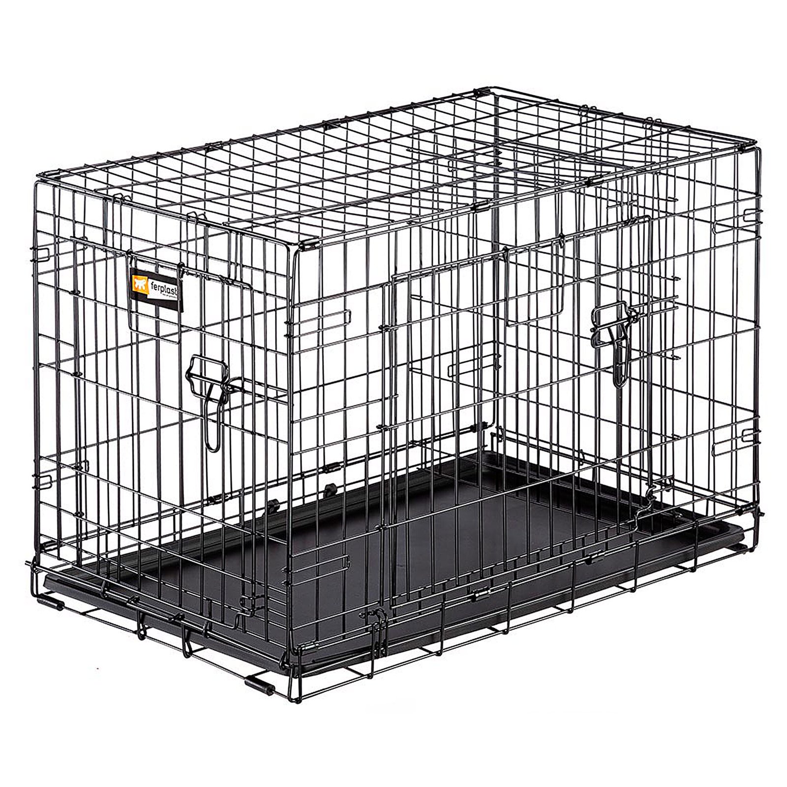 1-0180014977 Металева клітка для собак до 12 кг розкладна Ferplast DOG-INN 75 77.4 x 48.5 x h 54.6cm - Зображення 1