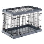 Металева клітка для собак до 12 кг з трьома дверцятами на коліщатках Superior 75 Ferplast 77 x 51 x h 55 cм