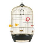 Клітка Ferplast для канарок та дрібних екзотичних птахів латунна DIVA Antique Brass Ø 40 x 65 cm