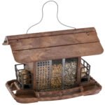 Вулична годівниця для диких птахів укриття для птахів JOK2 34 x 26 x h 23 cm