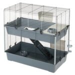 Двоповерхова клітка для кроликів Ferplast RABBIT 100 DOUBLE 95 x 57 x 93,5 см Сірий