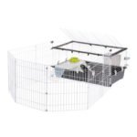 Клітка з садком для кроликів та морських свинок Ferplast  PARKHOME з аксесуарами 95 x 177.5 x 56 см